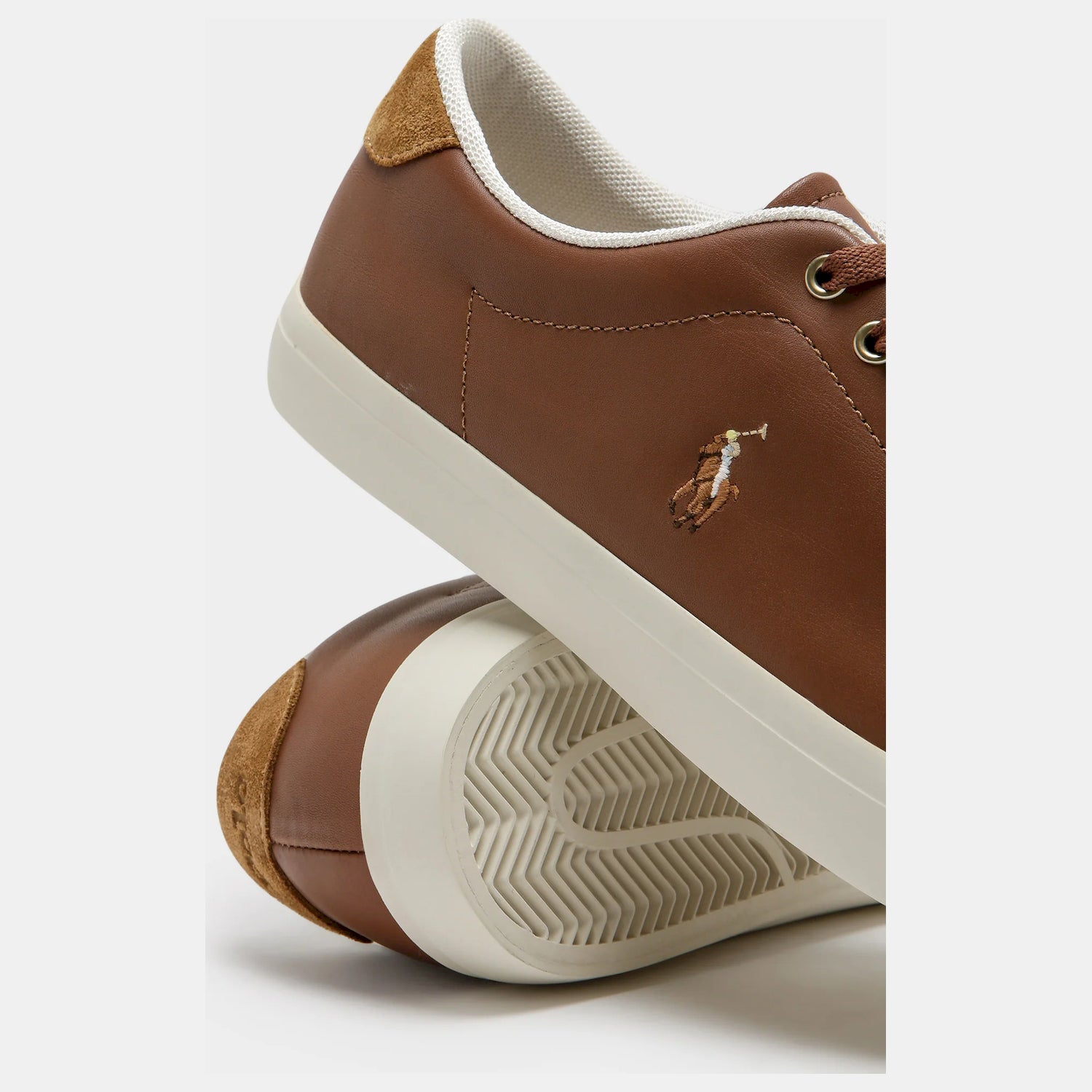 Ralph Lauren Sapatilhas Sneakers Shoes Longwood Leath Tan Tan_shot5