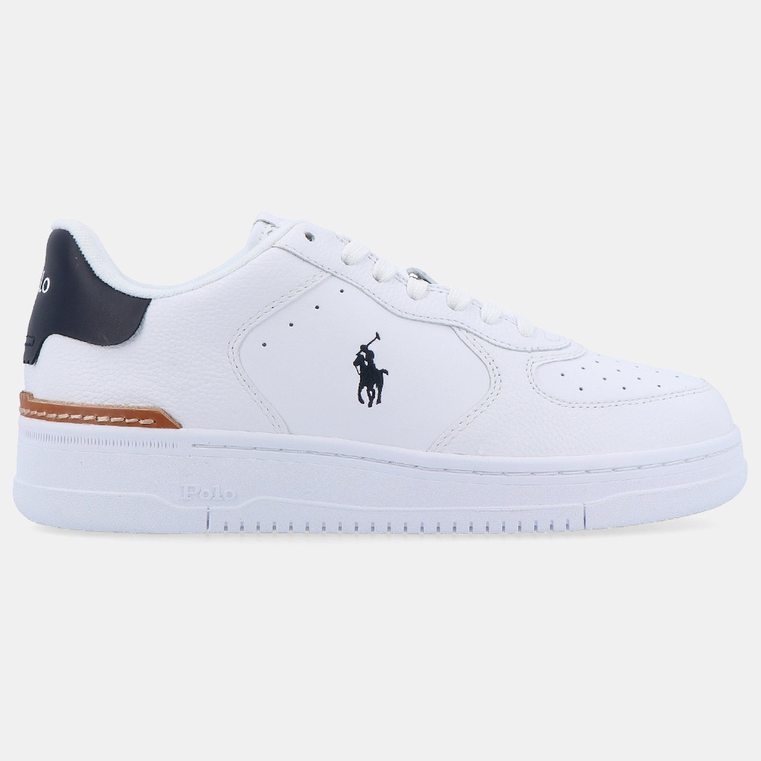 Ralph Lauren Sapatilhas Sneakers Shoes Masters Crt Sk Whi Nvy Branco Navy_shot2