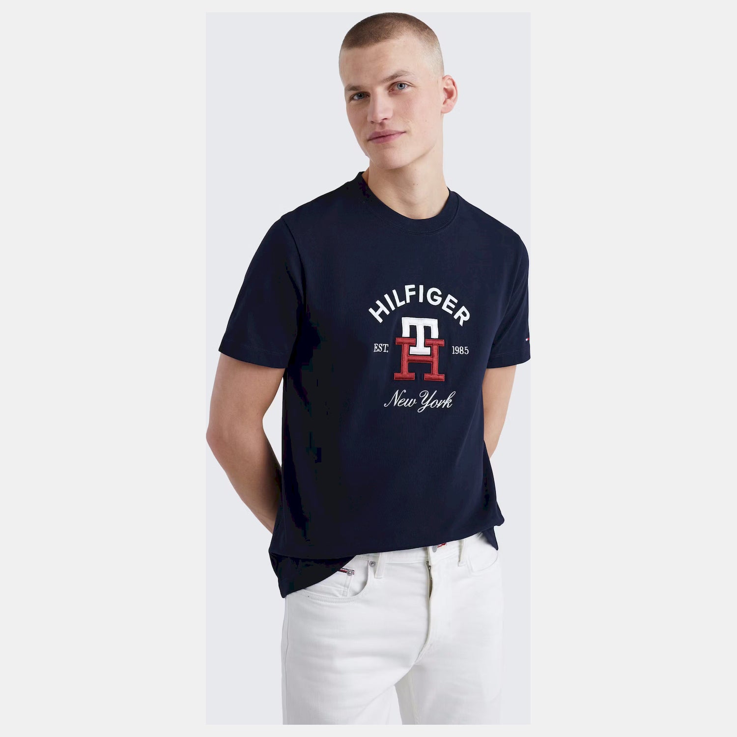 Tommy Hilfiger T Shirt Mw0mw30043 Navy Navy_shot3