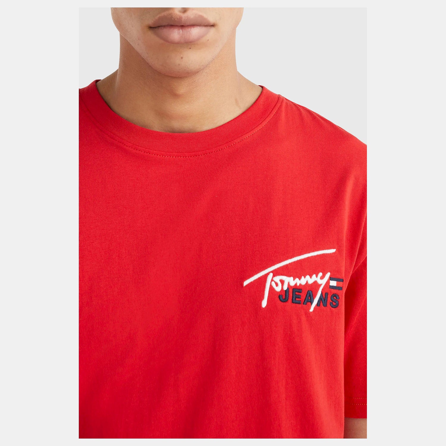 Tommy Jeans T Shirt Dm0dm16236 Red Vermelho_shot2