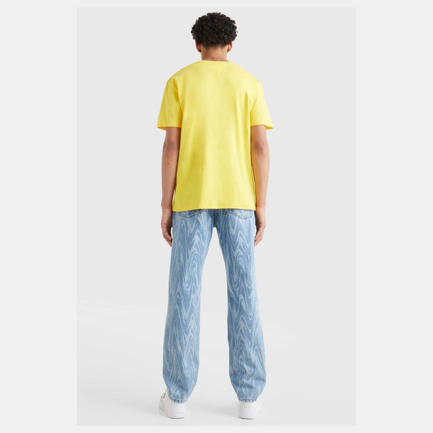 Tommy Jeans T Shirt Dm0dm16236 Yellow Amarelo_shot1
