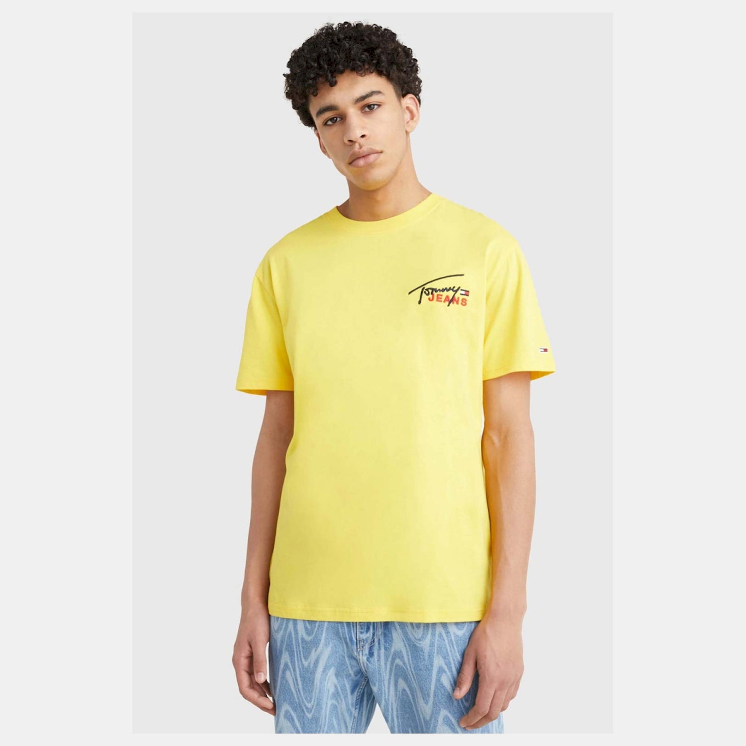 Tommy Jeans T Shirt Dm0dm16236 Yellow Amarelo_shot2