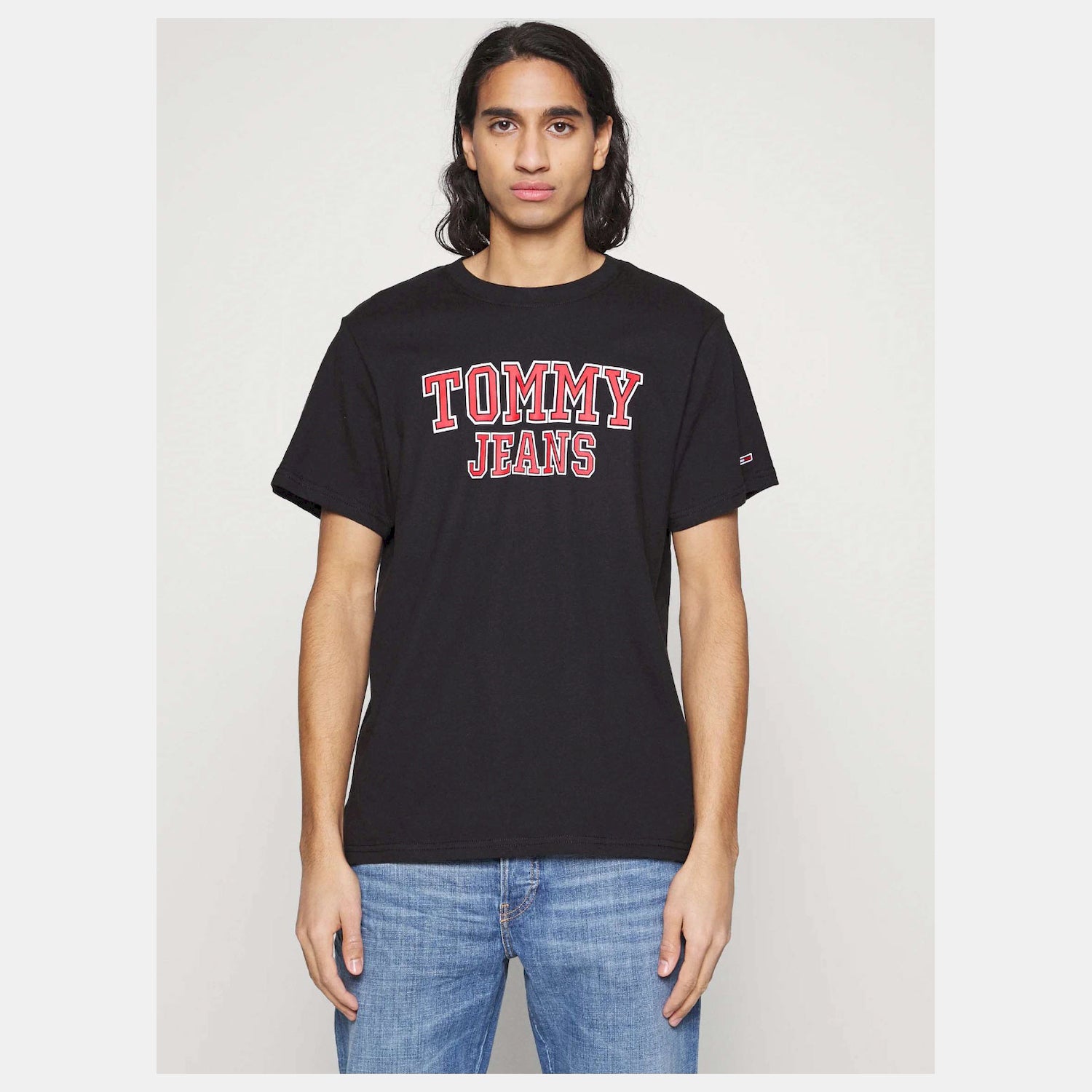Tommy Jeans T Shirt Dm0dm16405 Black Preto_shot3