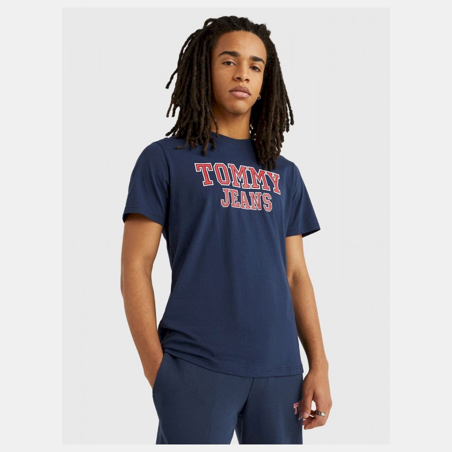 Tommy Jeans T Shirt Dm0dm16405 Navy Navy_shot1