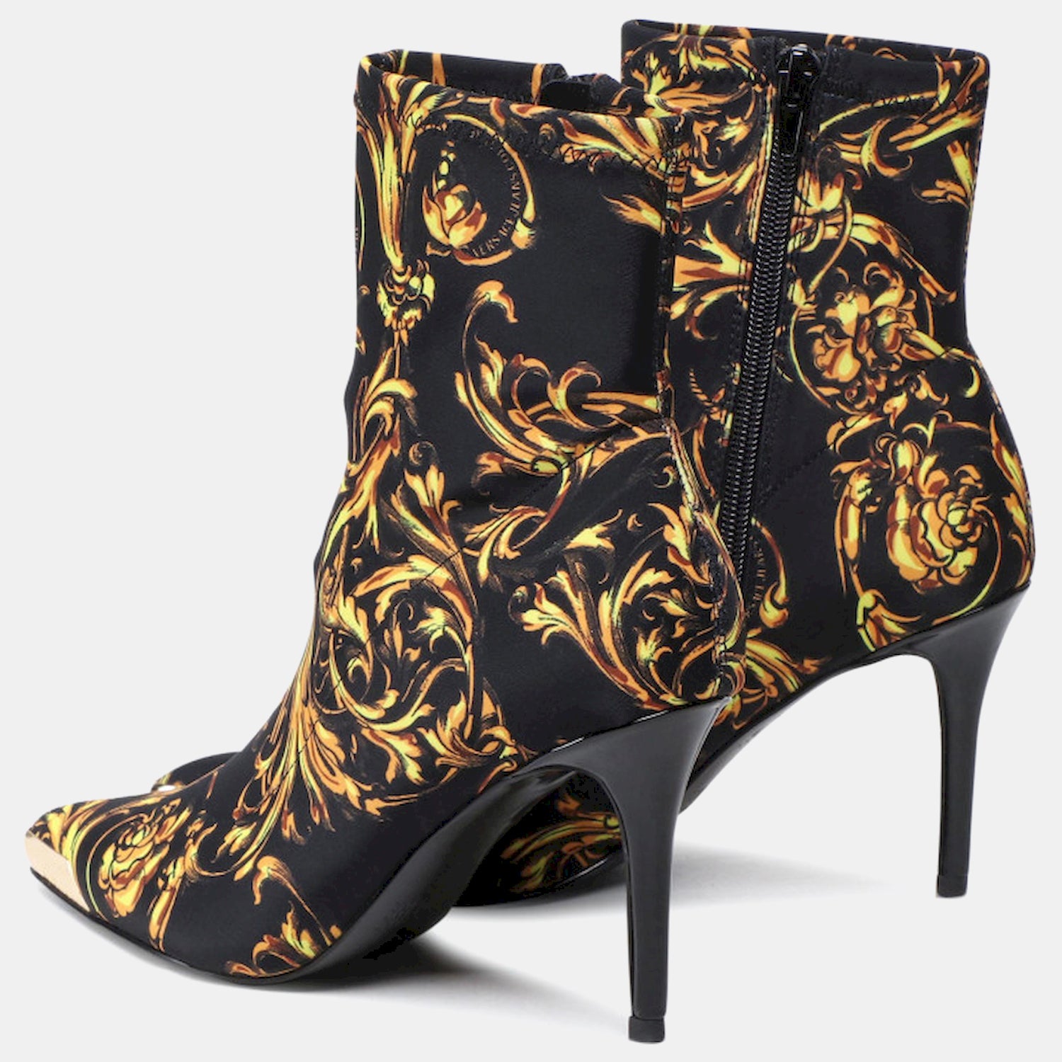 Versace Botas Boots 72va3s51 Blk Yellow Preto Amarelo_shot3