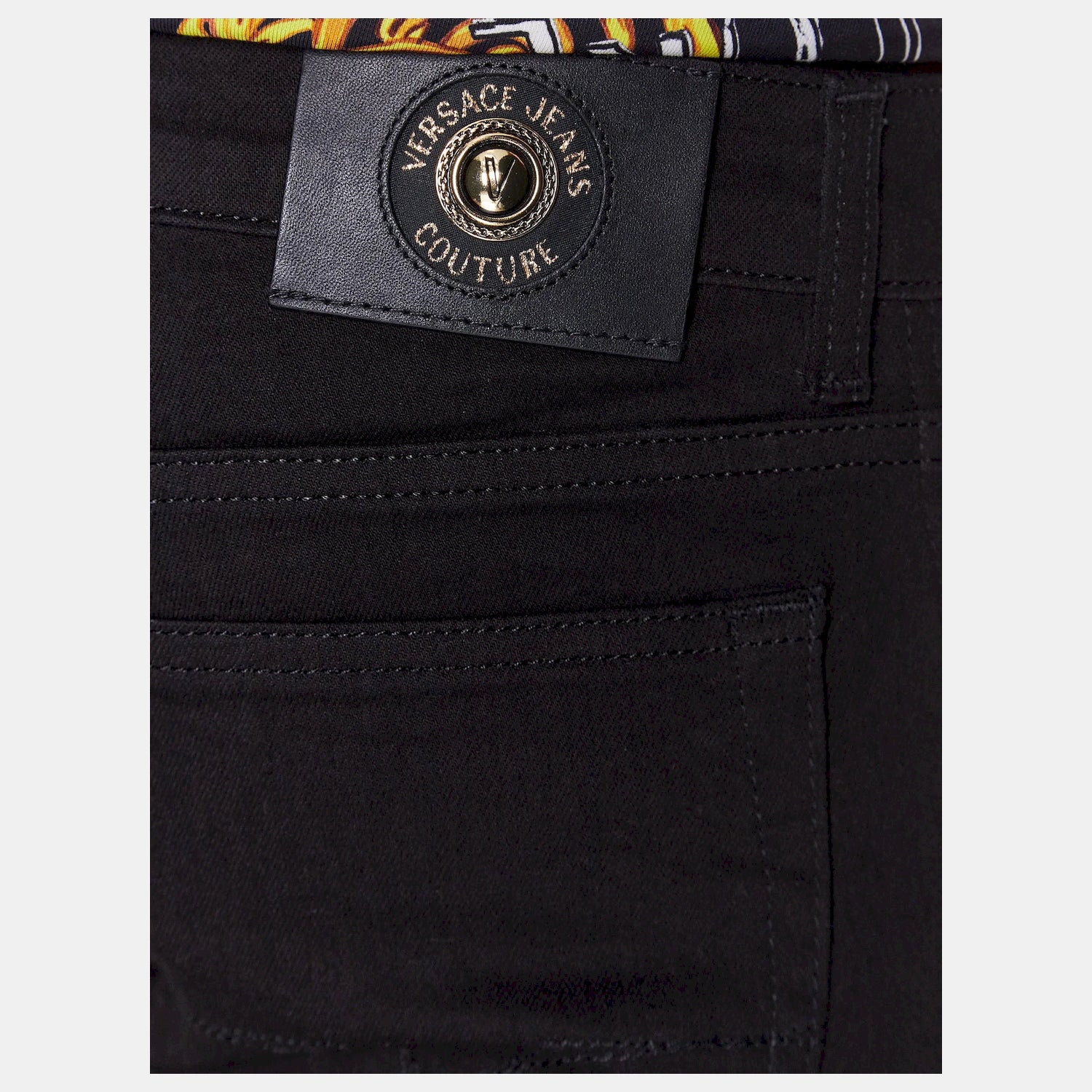 Versace Calcas Trousers 74gab540 Denim Blk Denim Escuro_shot3