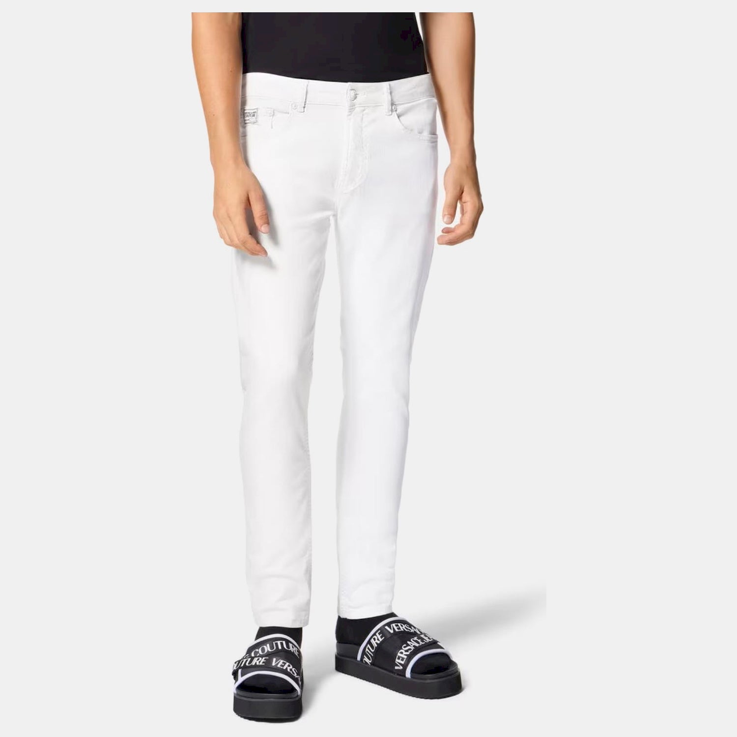 Versace Calcas Trousers 74gab5d0 White Branco_shot1