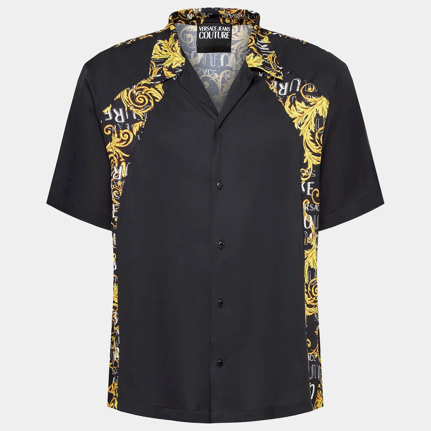 Versace Camisa  Shirt 74gal221 Blk Gold Preto Ouro_shot3