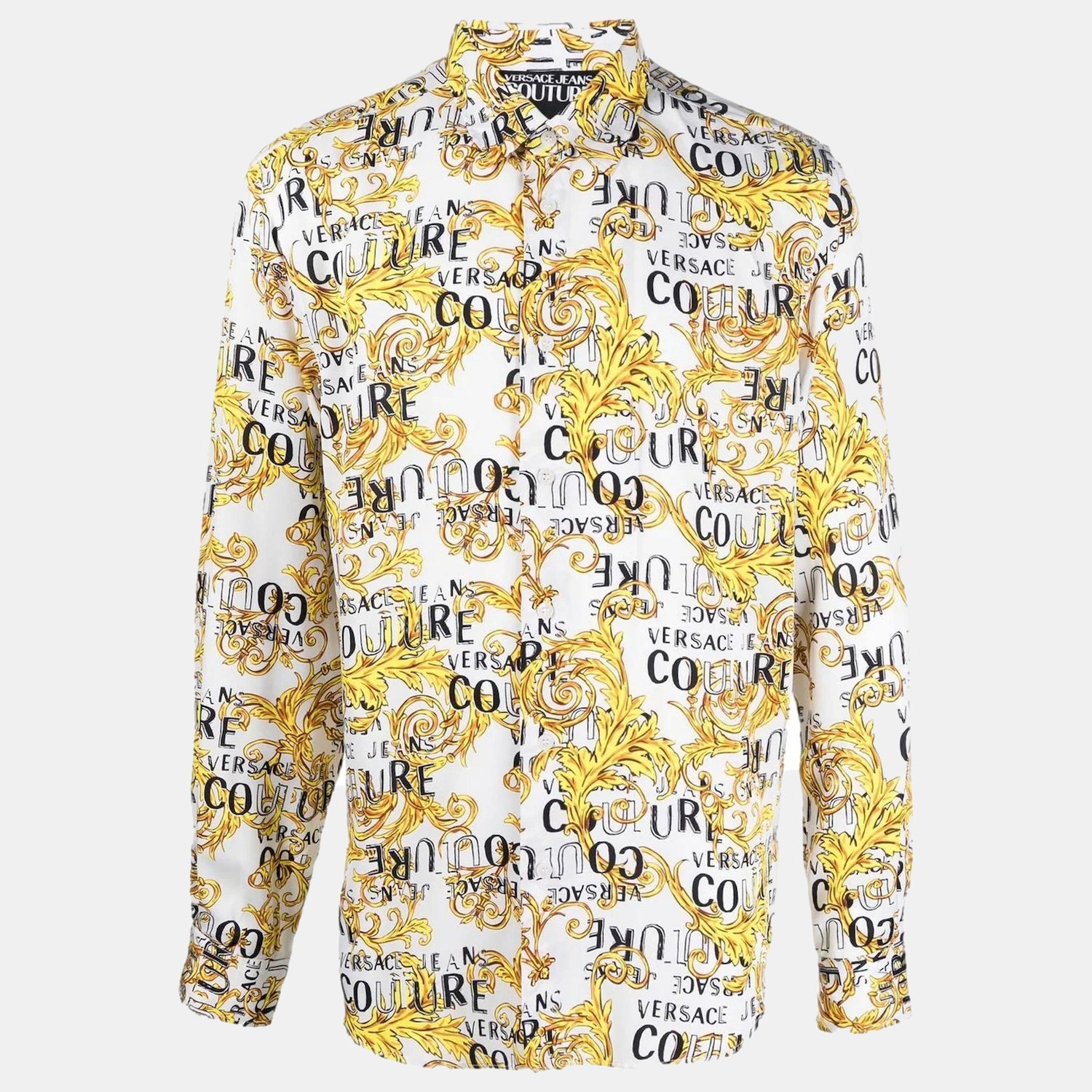 Versace Camisa  Shirt 74gal2r0 Whi Gold Branco Dourado_shot4