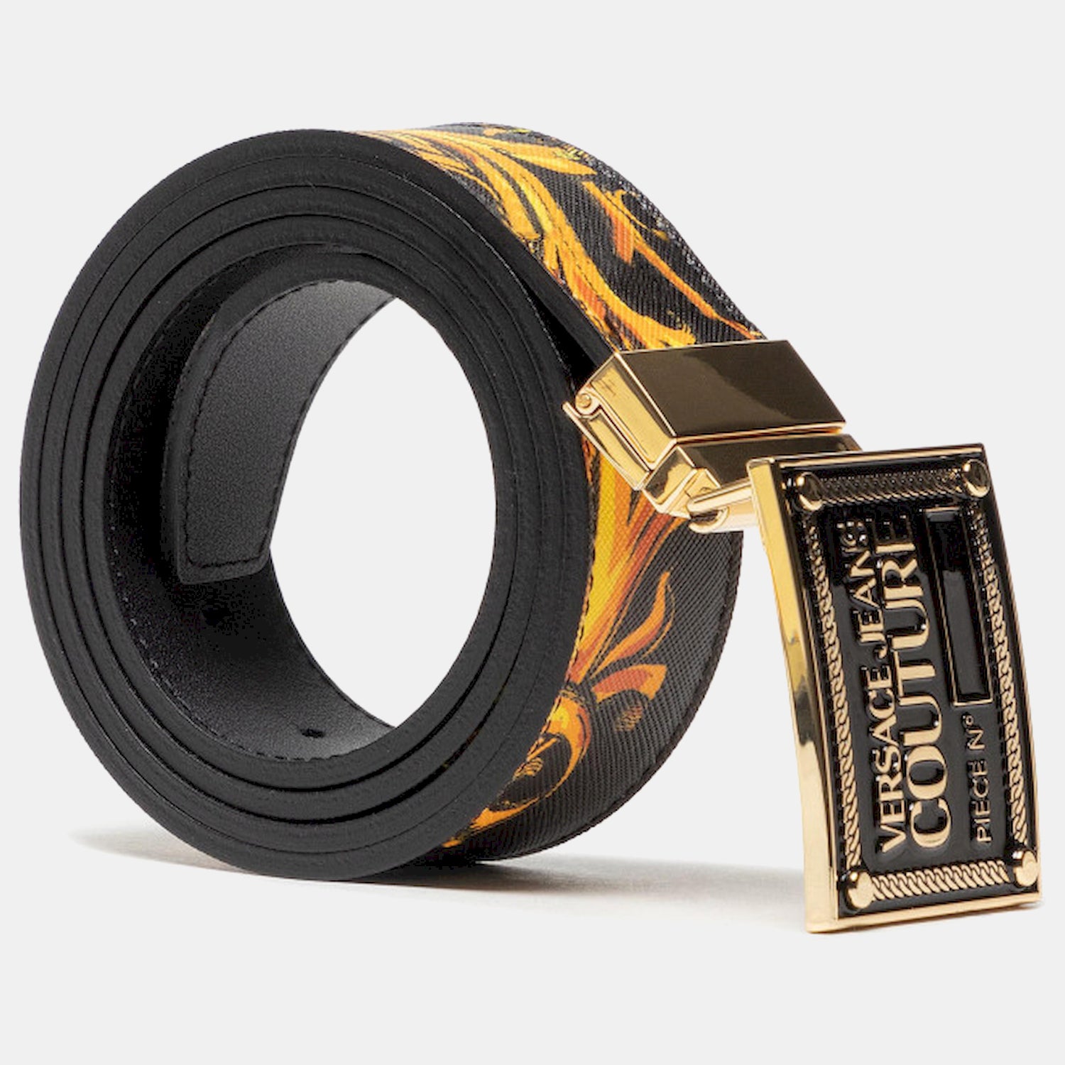 Versace Cinto Belt 71ya6f01 Blk Gold Preto Ouro_shot1