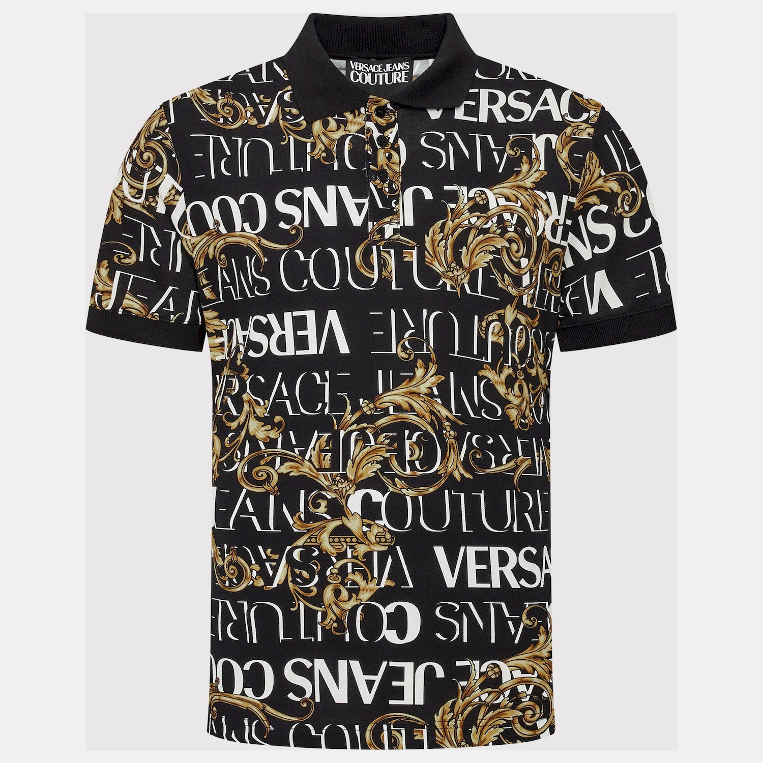 Versace Polo  73gag6s0 Blk Gold Preto Ouro_shot3