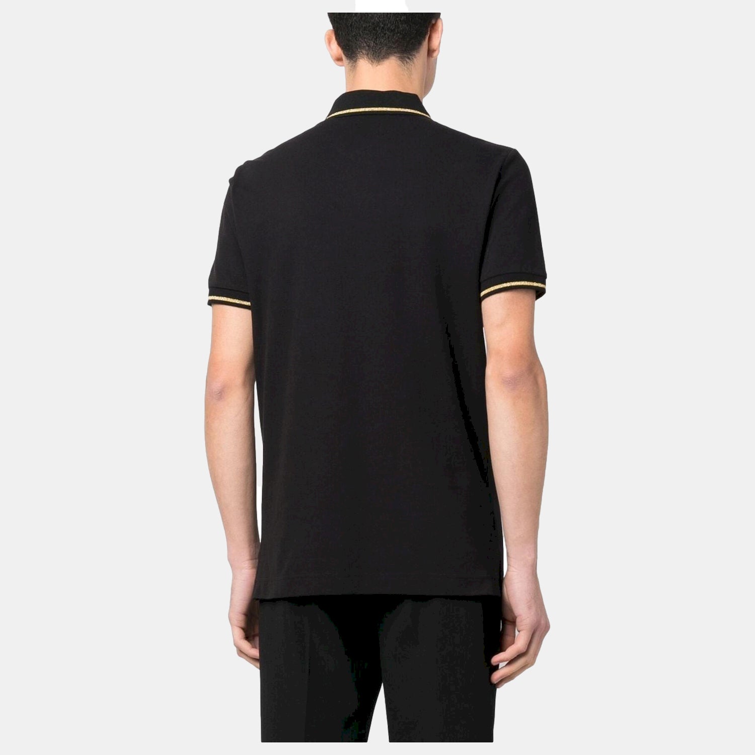 Versace Polo  74gagt08 Blk Gold Preto Ouro_shot2