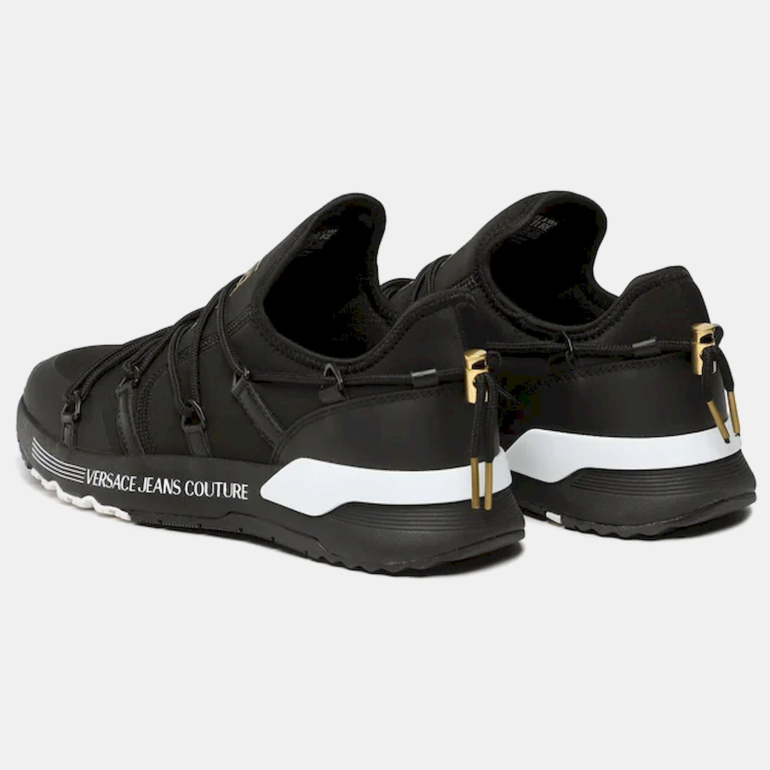 Versace Sapatilhas Sneakers Shoes 74ya3sa6 Blk Gold Preto Ouro_shot2
