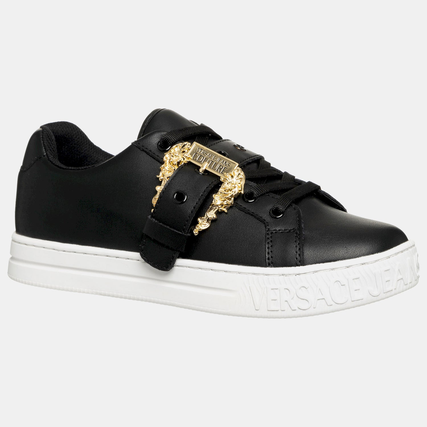 Versace Sapatilhas Sneakers Shoes 75va3sk9 Black Preto_shot4