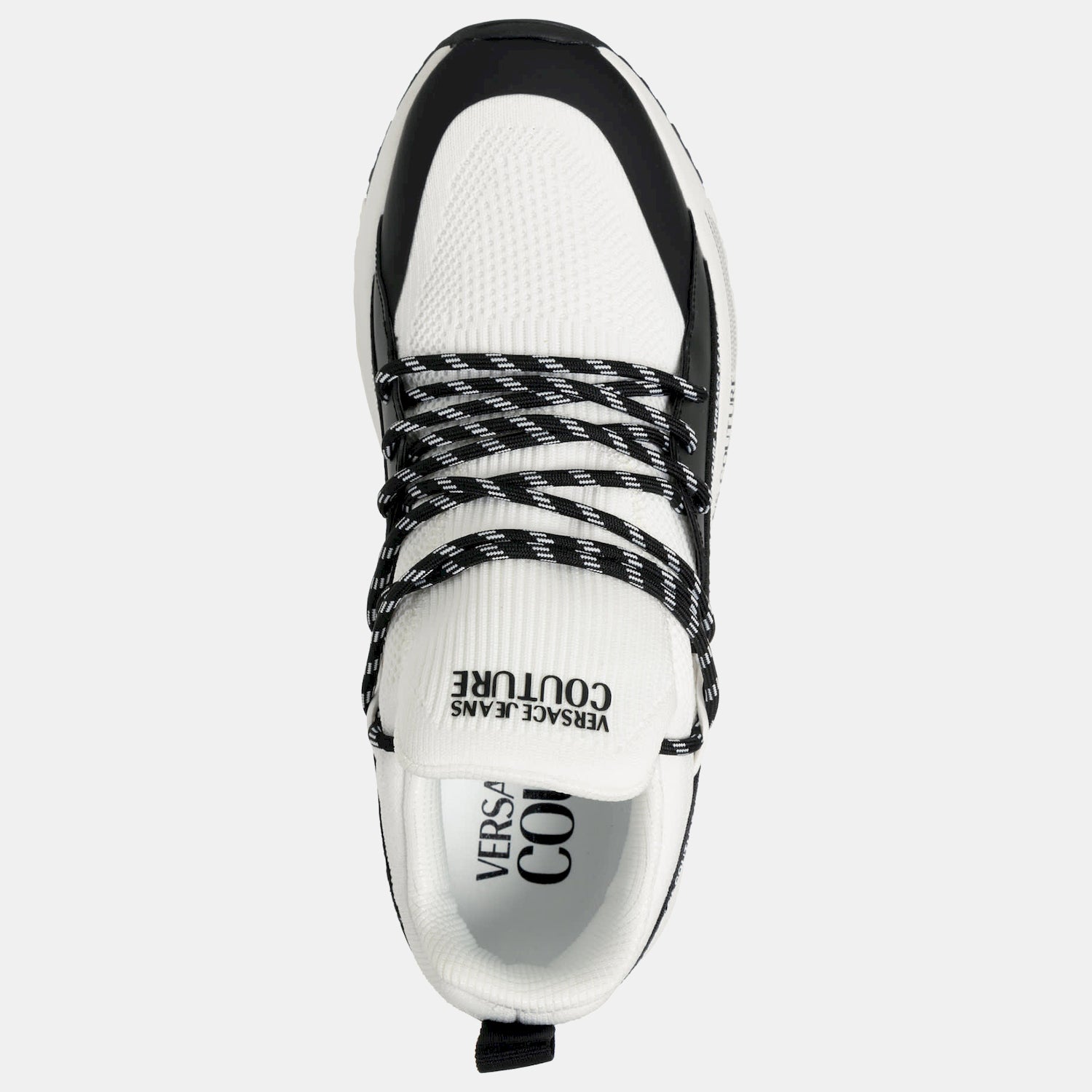 Versace Sapatilhas Sneakers Shoes 75ya3sa3 White Blk Branco Preto_shot4