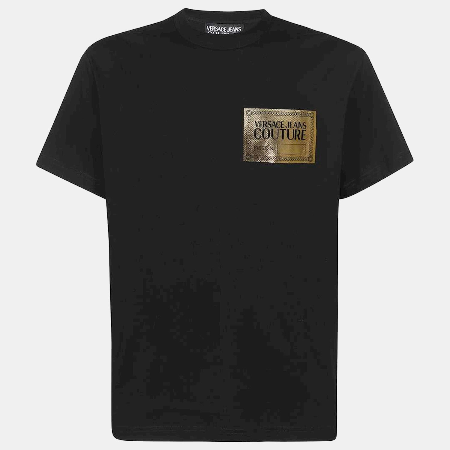 Versace T Shirt 73gahg06 Blk Gold Preto Ouro_shot1