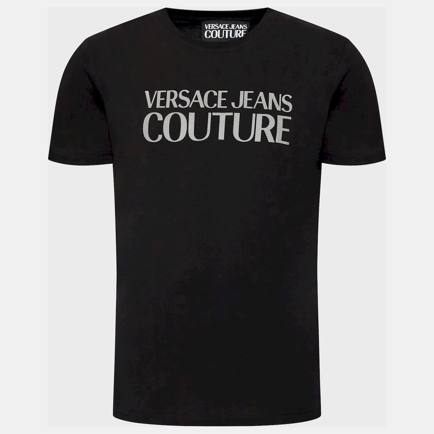 Versace T Shirt 73gaht01 Blk Platin Preto Platin_shot3