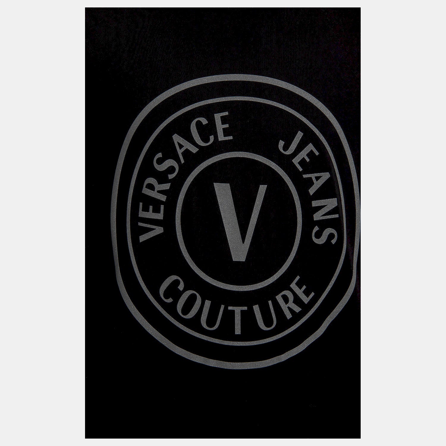 Versace T Shirt 73gaht05 Blk Platin Preto Platin_shot4