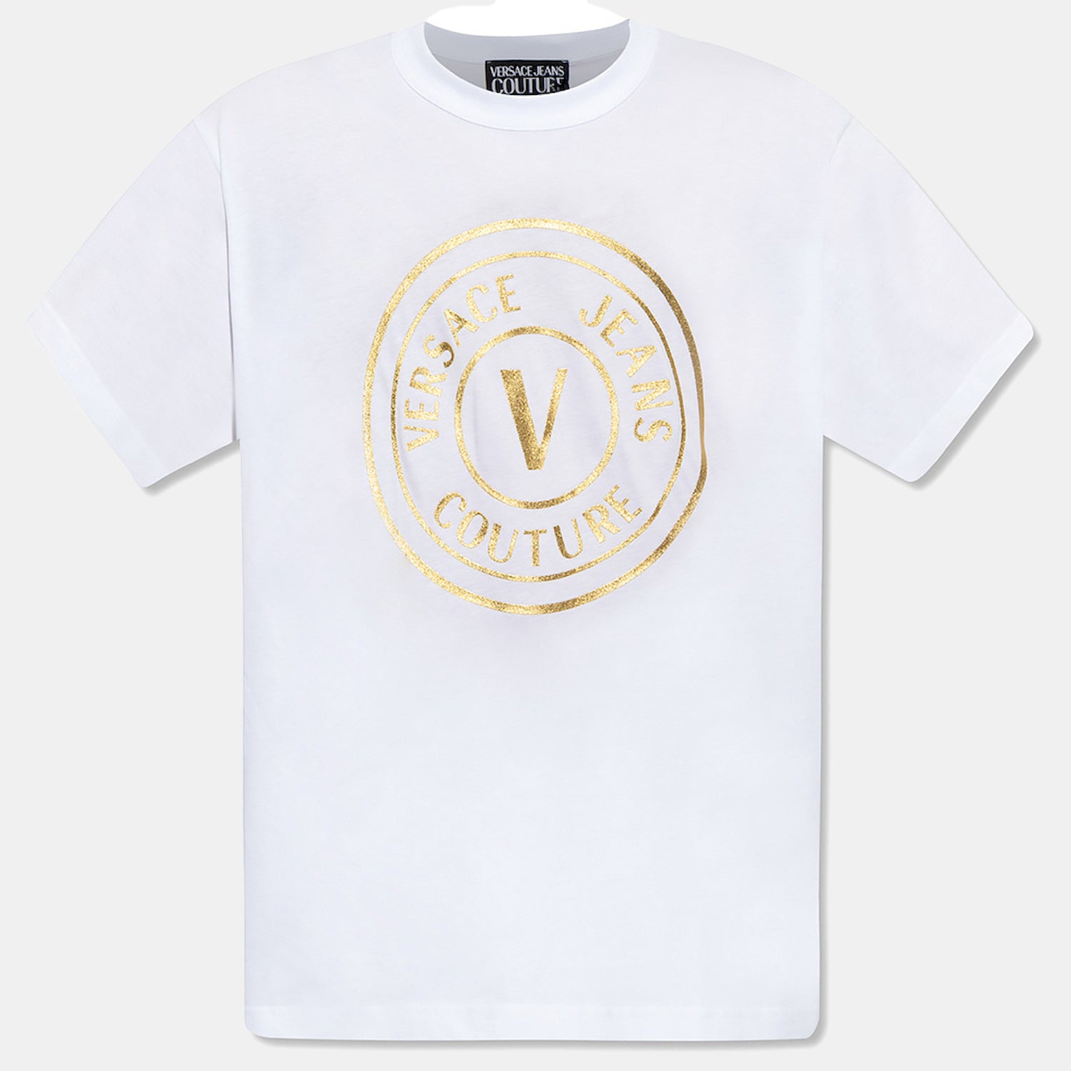 Versace T Shirt 73gaht05 Whi Gold Branco Dourado_shot1