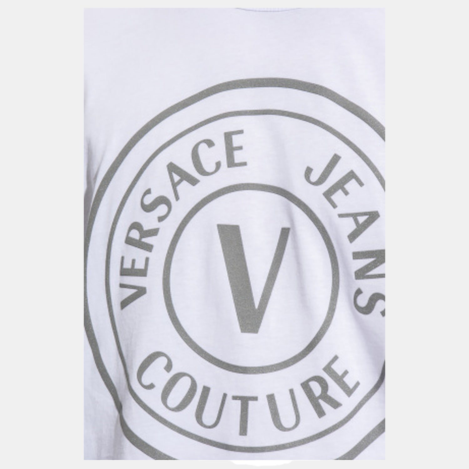 Versace T Shirt 73gaht05 Whi Platin Branco Platin_shot3