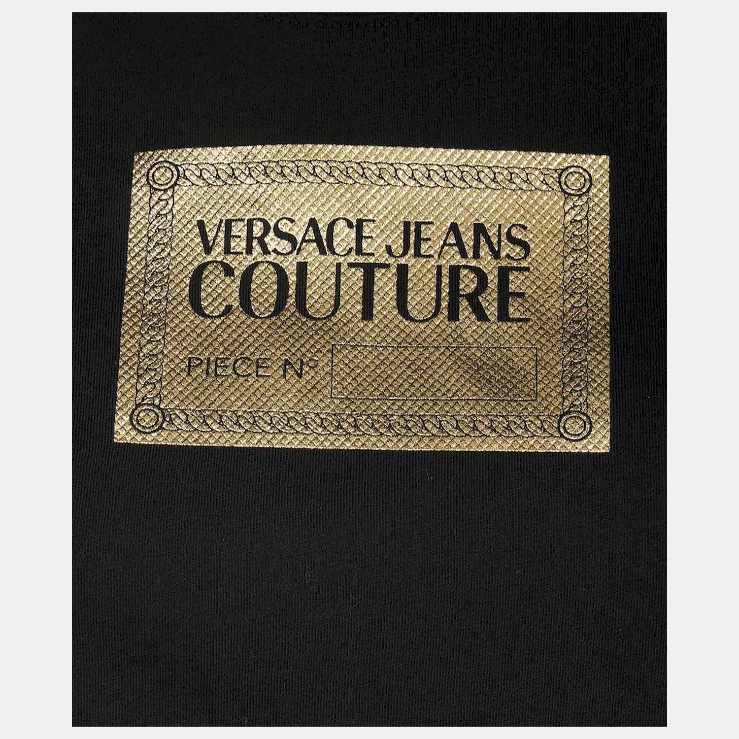 Versace T Shirt 73hahg02 Blk Gold Preto Ouro_shot3