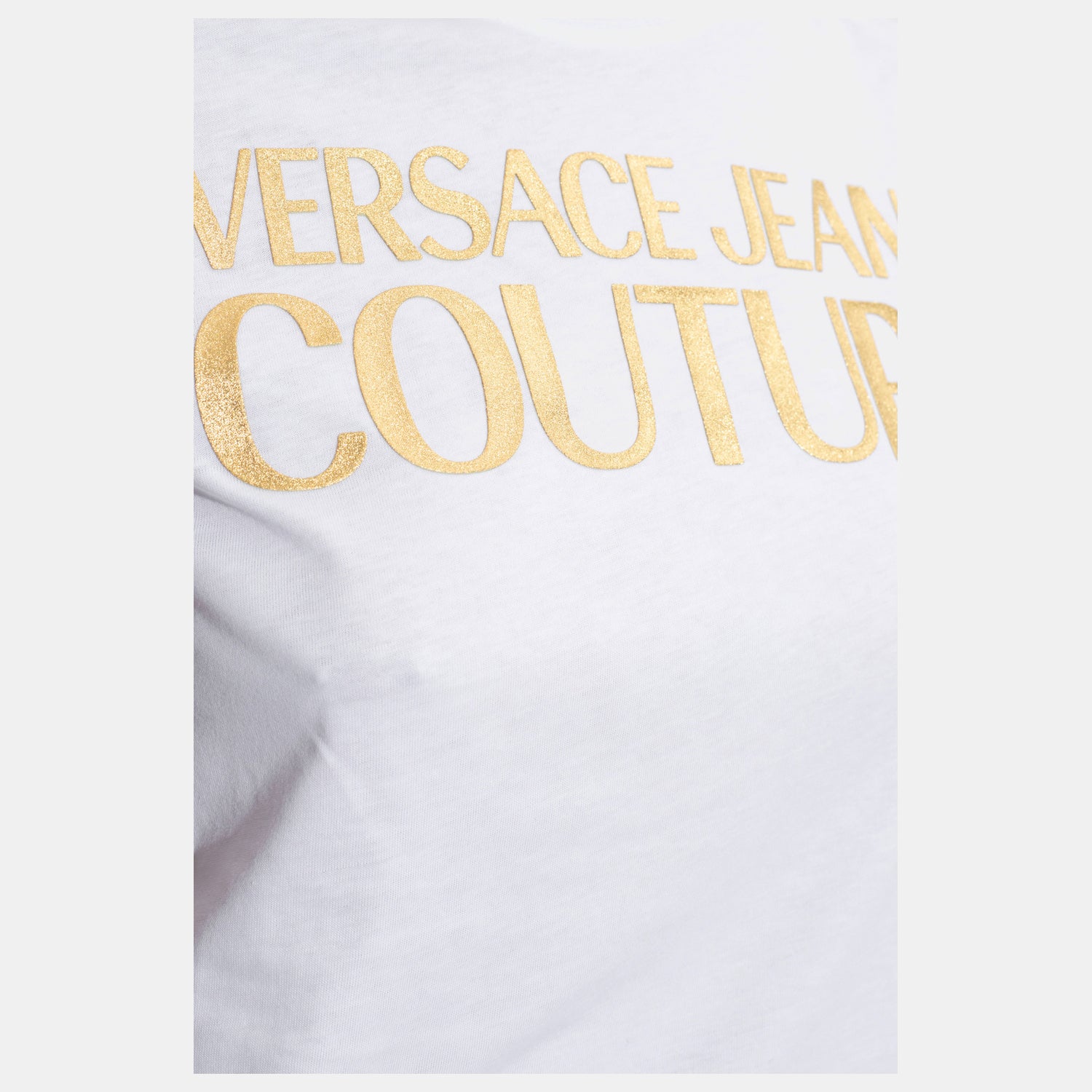 Versace T Shirt 73haht01 Whi Gold Branco Dourado_shot3