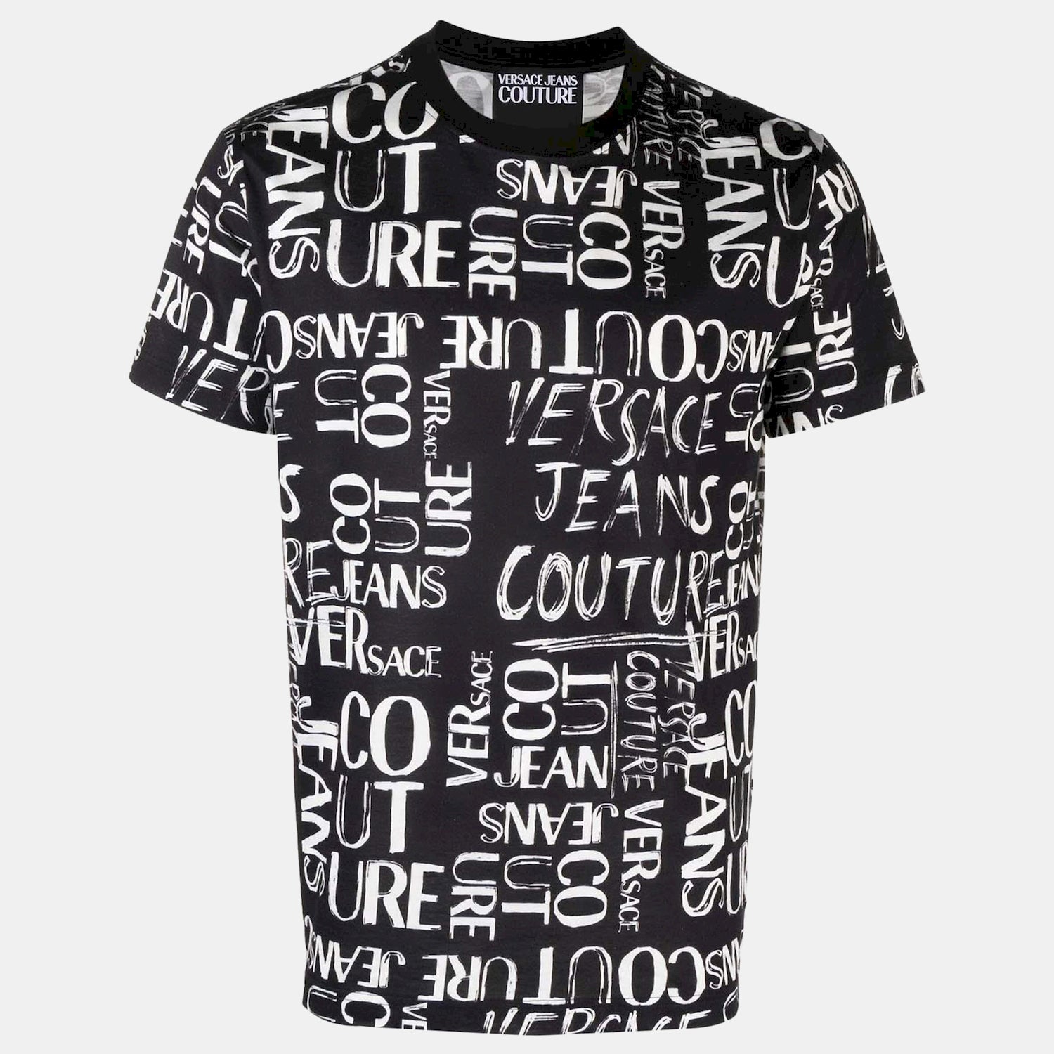 Versace T Shirt 74gah6s2 Black Preto_shot1