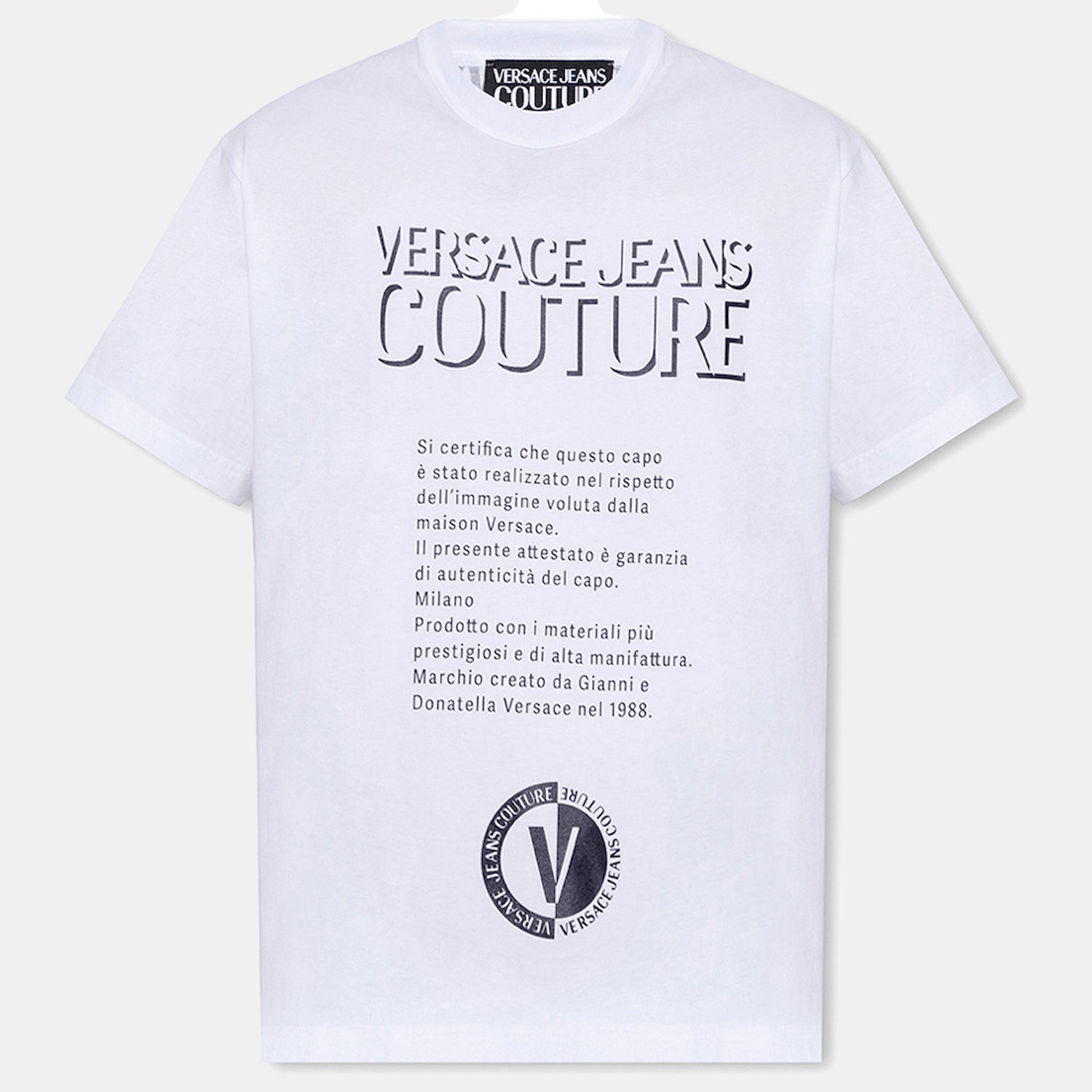 Versace T Shirt 74gahy04 White Branco_shot1