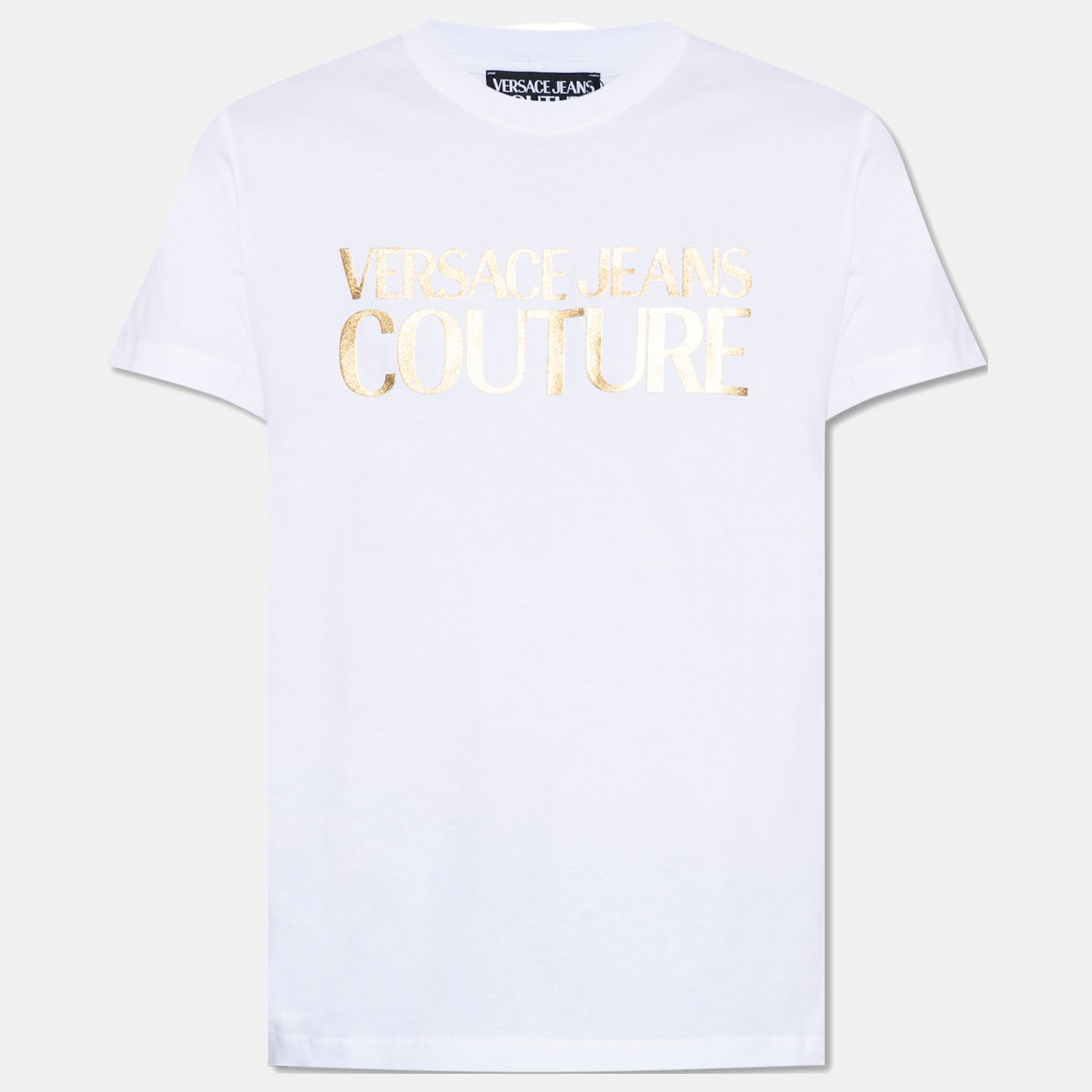 Versace T Shirt 75gaht01 Whi Gold Branco Dourado_shot1