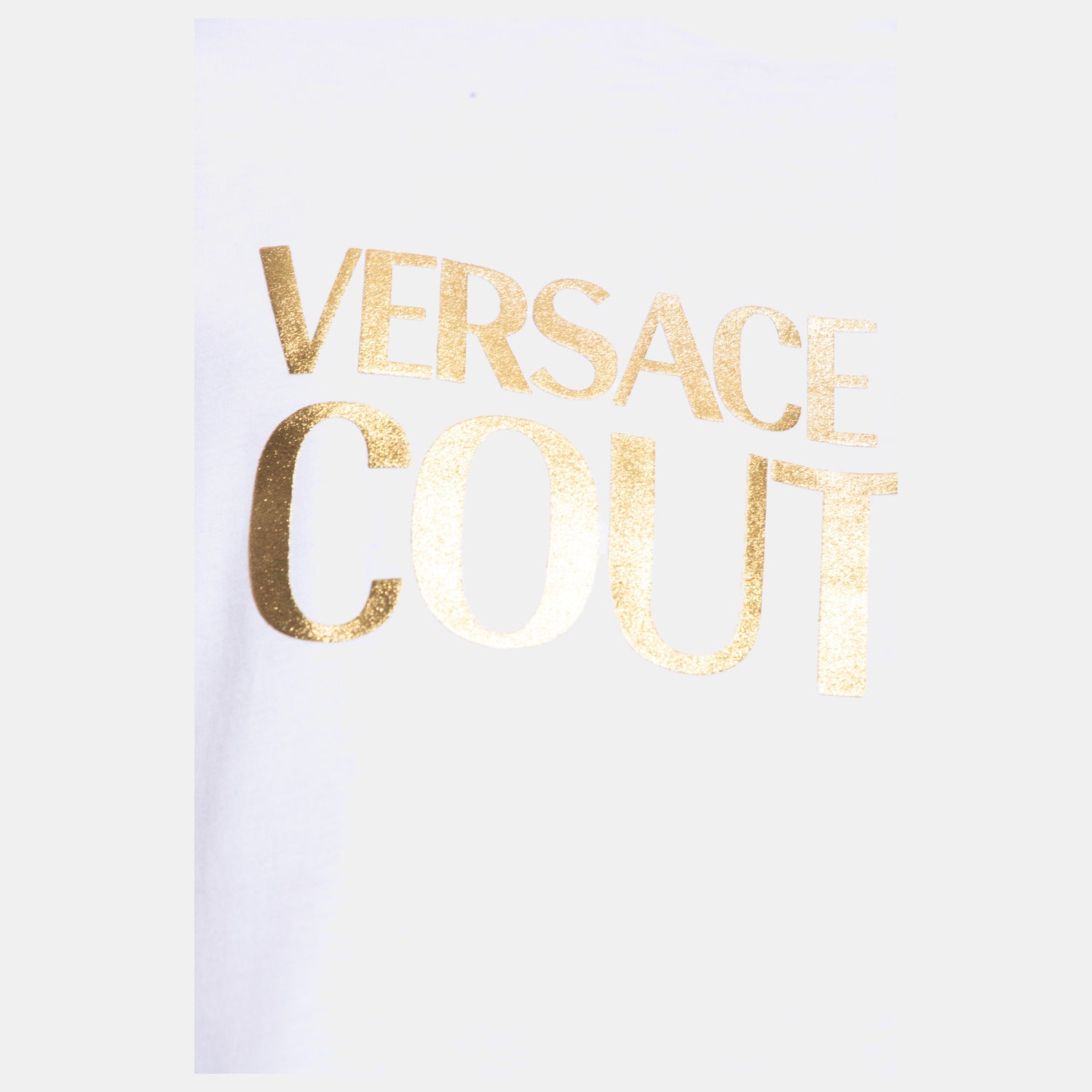Versace T Shirt 75gaht01 Whi Gold Branco Dourado_shot4